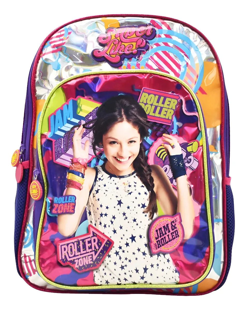 Mochila Soy Luna Super Like Tornasol Primaria Violeta Original 0182 Atm
