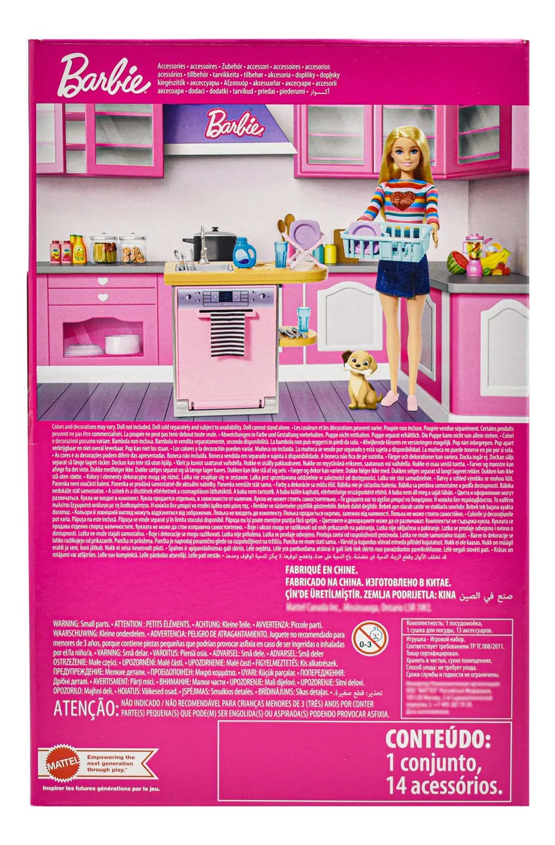 Barbie Decoracion Con Muebles Pack 3 Pzas Hjv32 Mattel
