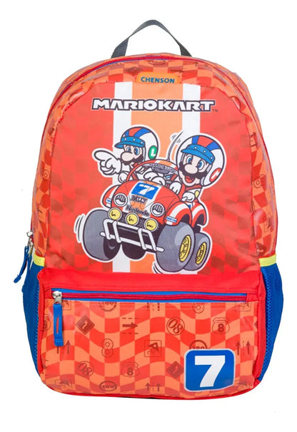 Mario Kart Backpack and Pencil Case Set MB63109 Primary School Chenson Orange Print