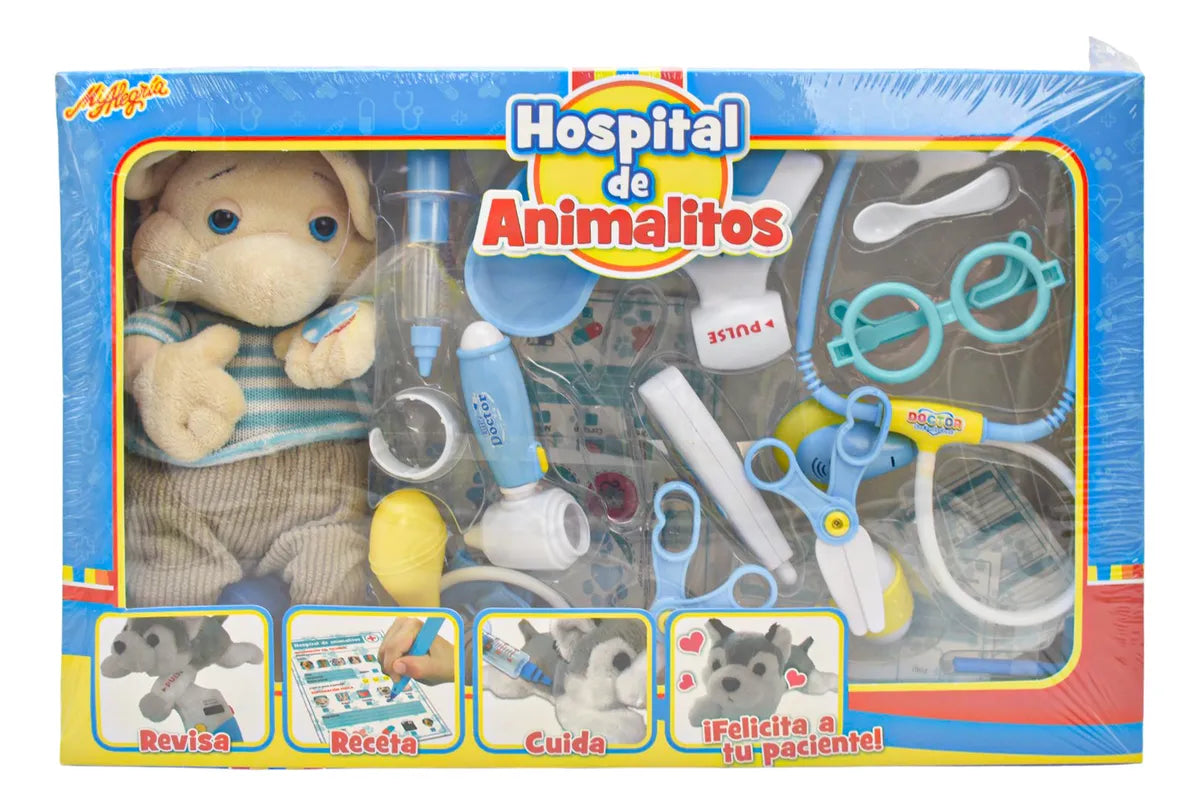 Hospital De Animalitos Con Peluche Raton Al Azar Mi Alegria Multicolor