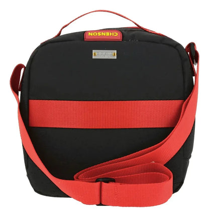 Mochila Lonchera Lapicera Super Mario Mb66505 Chenson Negro Estampado