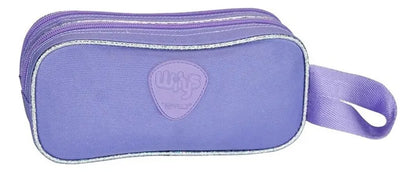 Mochila Lonchera Lapicera Gato Lentejuela Reversible Wilys Violeta