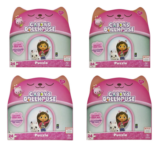 Gabbys Dollhouse Pack 4 Rompecabezas 96 Piezas Spin Master