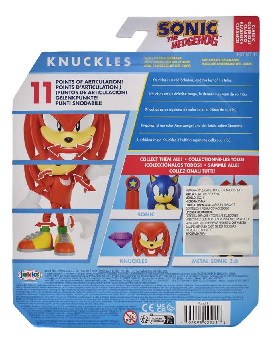 Sonic The Hedgehog Clasico Pack Sonic Knuckles Jakks Pacific