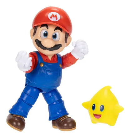 Super Mario Galaxy Movie Mario Con Luma Figura 13cm Jakks