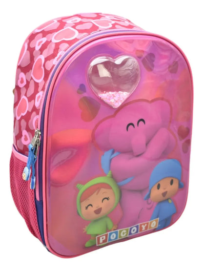 Pocoyo Hearts Primary Backpack Py66093 Chenson Rosa Elina
