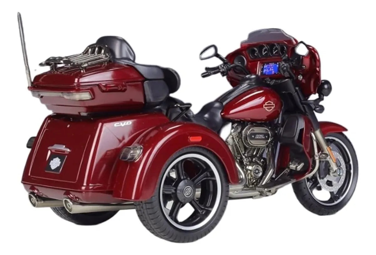 Harley Davison 2021 Dvo Tri Glide Rojo Escala 1:12 Maisto Rojo