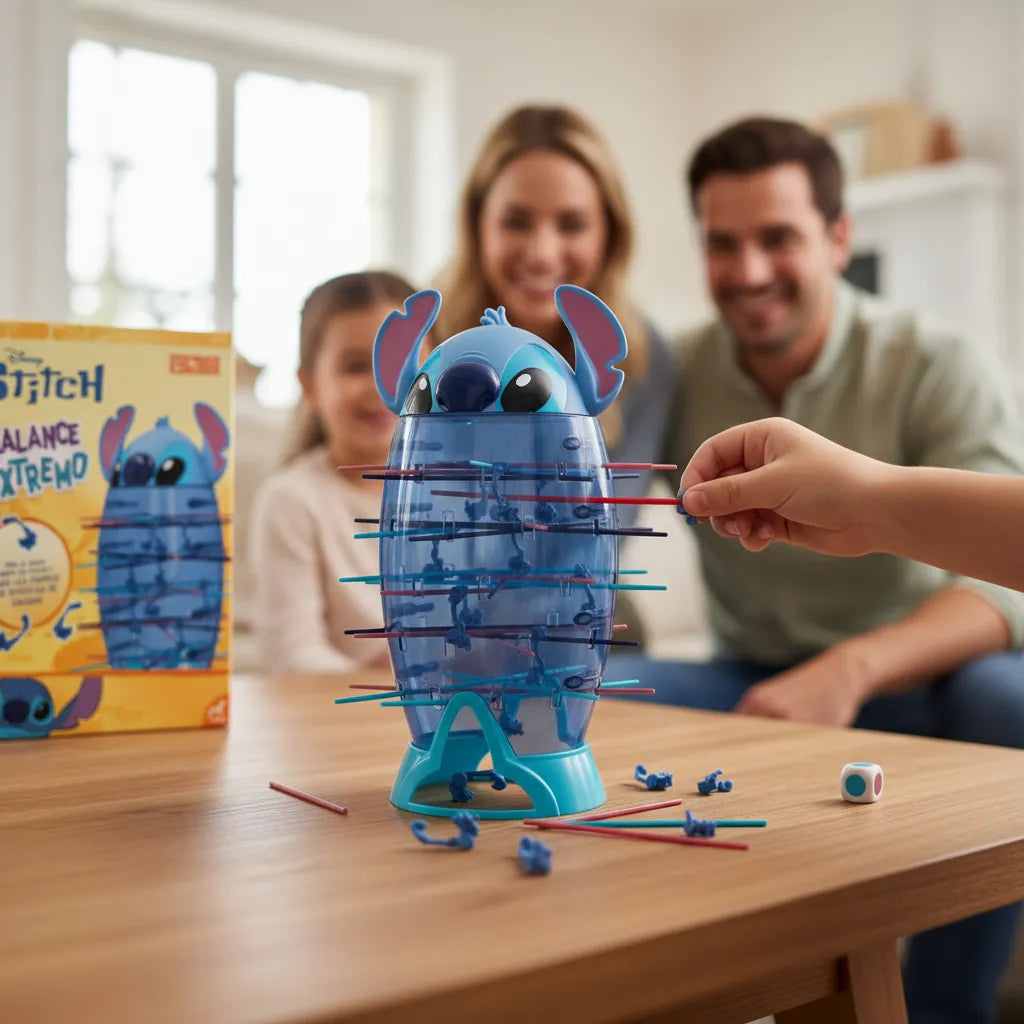 Juego de Mesa Stitch Balance Extremo Original Novelty | Desafío de Equilibrio Divertido para Niños y Fans de Disney