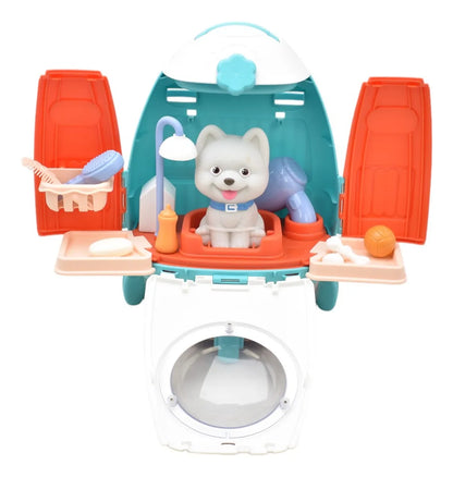 Maletin Estetica De Animales Perrito Gris Pet Care 8082