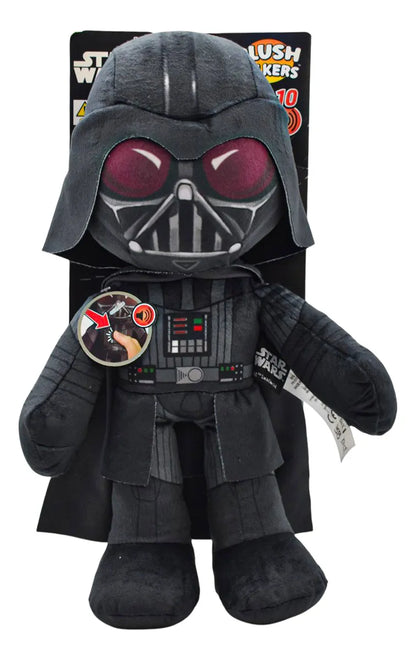 Star Wars Pack Peluche Trooper Y Vader Con Sonidos Mattel Blanco/negro