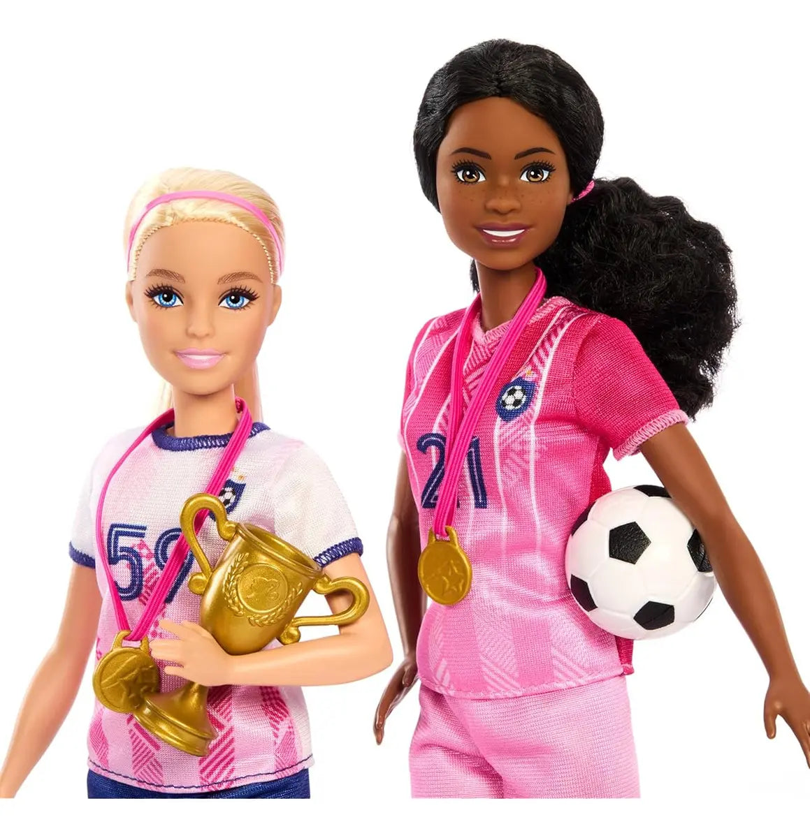 Barbie Futbol Play Set 15 Accesorios 2 Muñecas 29cm Mattel