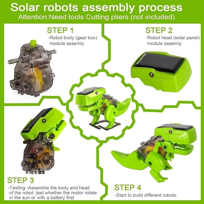 Peque Robotica Solar Mi Alegria Personaje Dinosaurio