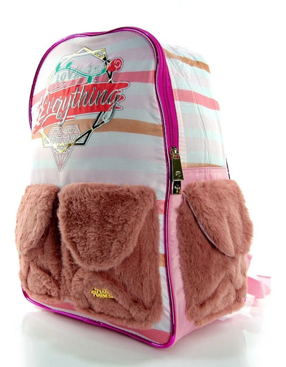 Mochila Polinesios Love Is Original Leslie Nueva Color Rosa claro Diseño de la tela 600D