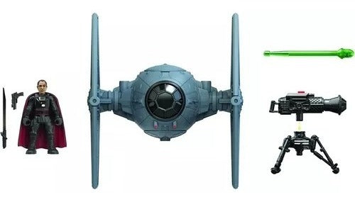 Hasbro Force Link Star Wars Mission Fleet Moff Gideon Outland Tie Fighter Set Figura y Vehículo