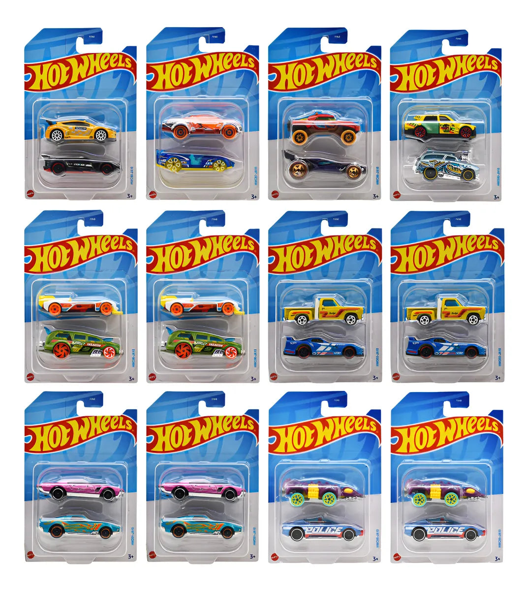 Hot Wheels Pack 24 Vehiculos Hwc98 Mattel Multicolor