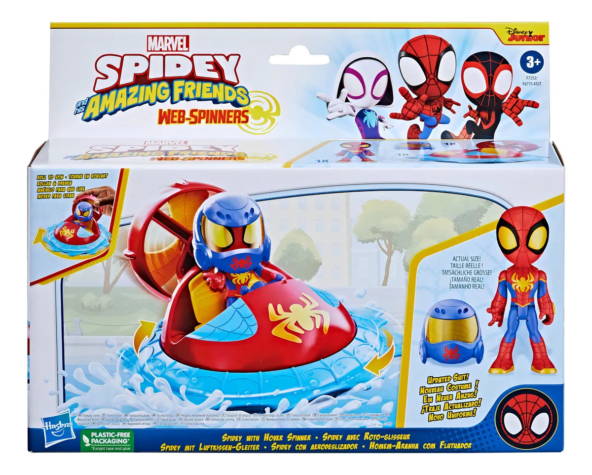 Marvel Spidey And His Amazing Friends - Spidey Con Aerodeslizador