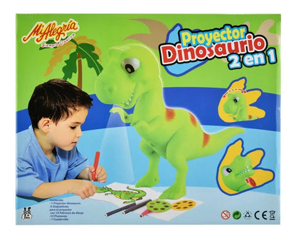 Proyector Dinosaurio 18 Patrones De Dibujo 2 En 1 Mi Alegria