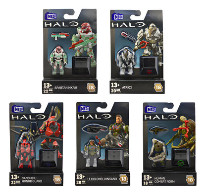 Halo Pack 5 Figuras 102pz Serie 18 Mega Construx 102