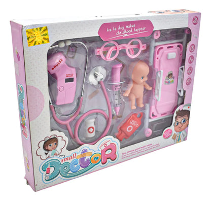 Set De Pediatra Con 8 Pz Color Rosa Small Doctor Df546-92ab