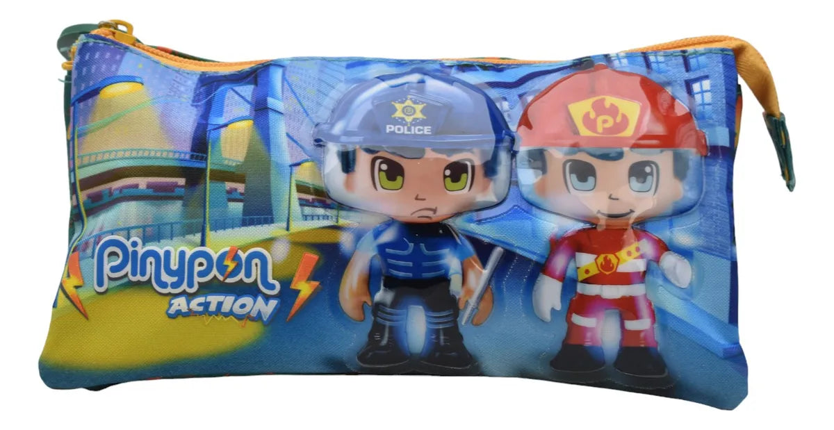 Mochila Pinypon Action Kit 3pz Primaria 15988 Famosa Verde Etampado