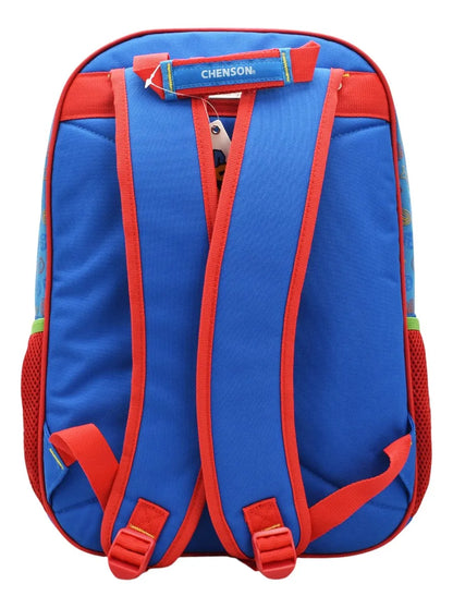 Chenson Super Mario Primary School Backpack and Pencil Case with Blue Printed Detail. Iridescent
