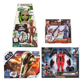 Pack 4 Figures Star Wars Shang Chi Groot Ironheart Hasbro