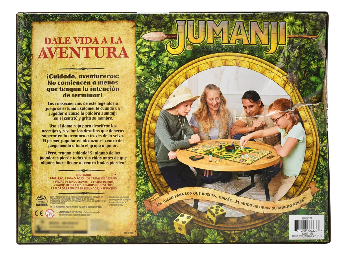 Jumanji Juego De Mesa Clasico Spin Master Cd