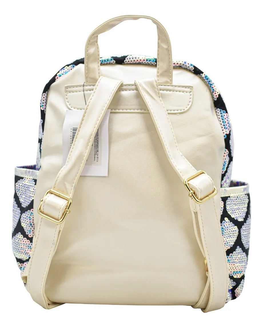 Mochila Mermaid Squad Cola De Sirena Lentejuela Tornasol Kinder
