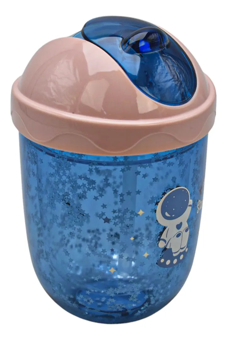 Botella Bosheng Stars Azul Con Decoracion 300ml Sm22hat170
