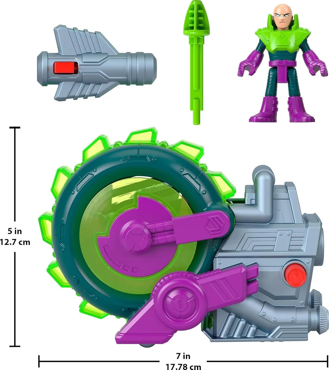 Dc Super Friends Sierra Giratoria De Lex Luthor Imaginext