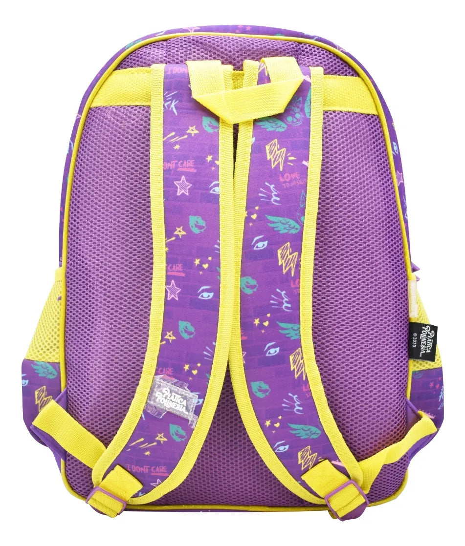 Mochila Platica Polinesia The Beautiful Im The Queen Violeta Primaria 0065 Atm