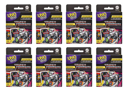 Uno Flip Transformers Juego De Mesa Pack 8 Piezas Mattel