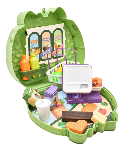 Supermercado Portatil 2 En 1 Cute Supermarket 22pz 688118a Verde