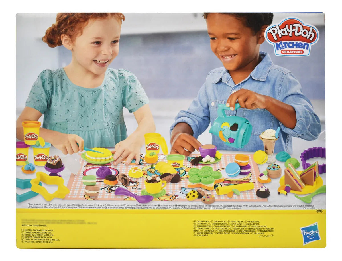 Play Doh Kitchen Creations Cafe Y Te 397g Hasbro Multicolor