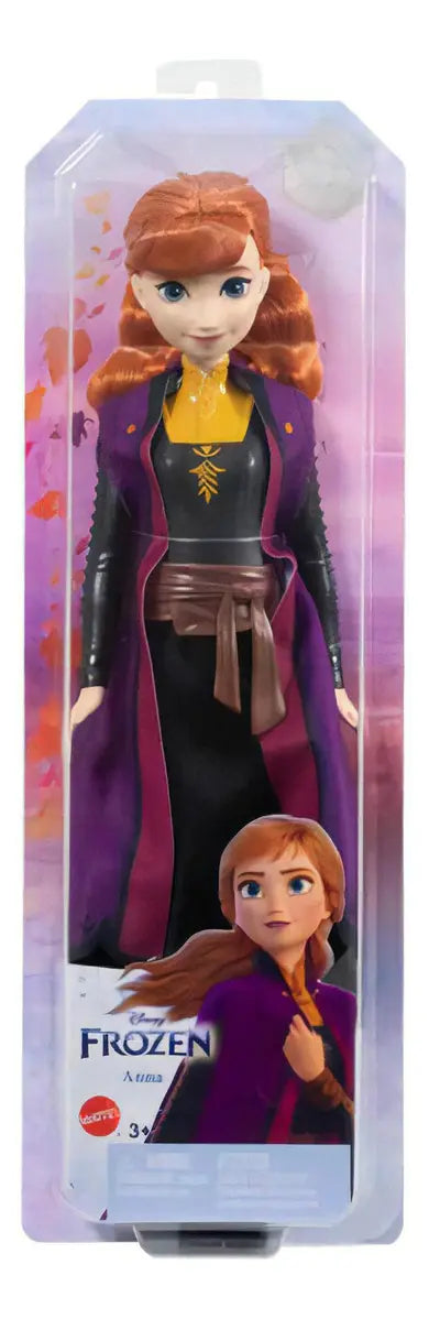 Disney Frozen Anna Vestido Negro Muñeca 29cm Mattel