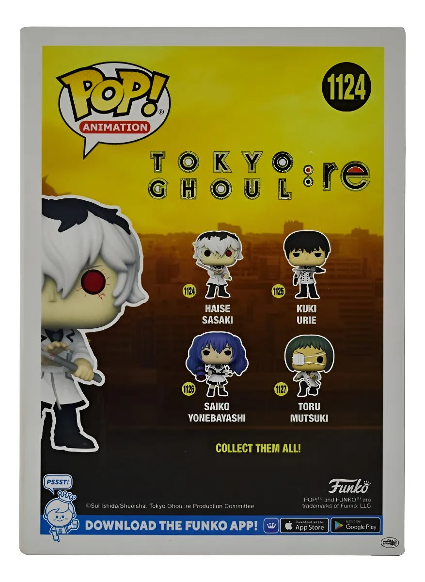Tokyo Ghoul Re Haise Sasaki #1124 Animation Funko Pop