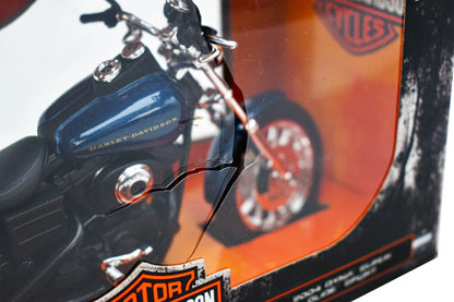 Harley Davison 2004 Dyna Super Glide Escala 1:12 Maisto Cd Azul
