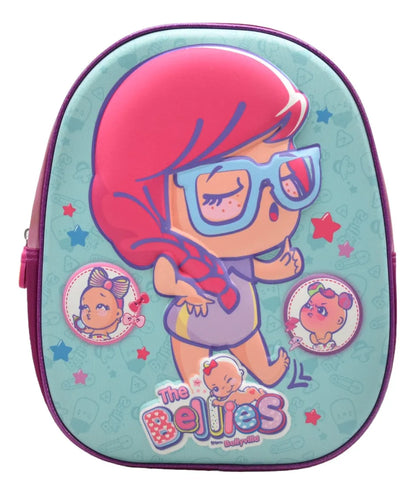 Mini Mochila Con Ruedas Bellies Bellie Beth Kit 3pz Famosa Rosa Impresion 3d
