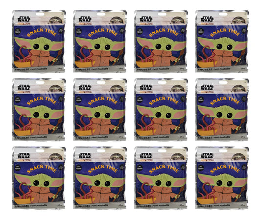 Star Wars Grogu Snack Foami Moldeable Pack 12 Pzas Bestway Marrón