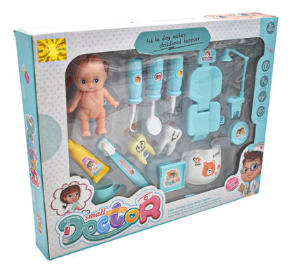 Set De Dentista Con 14 Pz Color Azul Small Doctor Df546-90ab
