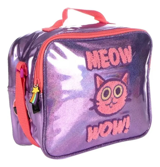 Lonchera Termica Gravity Falls Relieve Tornasol 7534 Atm Violeta Relieve