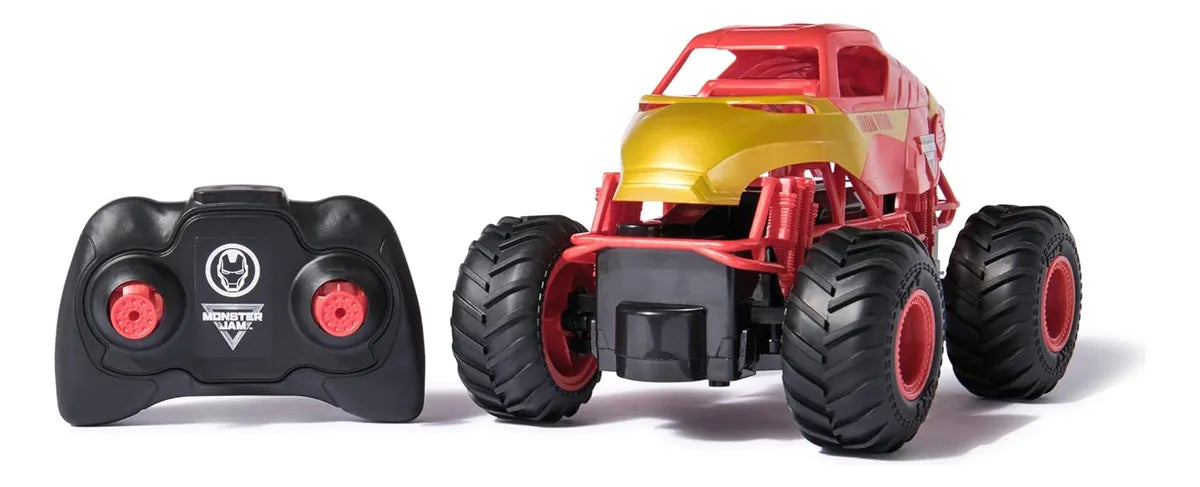 Monster Jam Marvel Vehiculo Iron Man Rc 1:24 Spin Master Rojo Iron Man