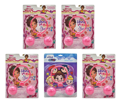 Canasta Con Pelotas Princesas Fancy Nancy 5pz Bestway Cd