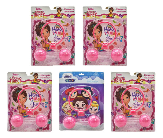 Canasta Con Pelotas Princesas Fancy Nancy 5pz Bestway Cd