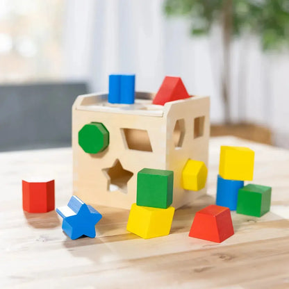 Cubo Clasificador De Madera 12 Formas Melissa & Doug