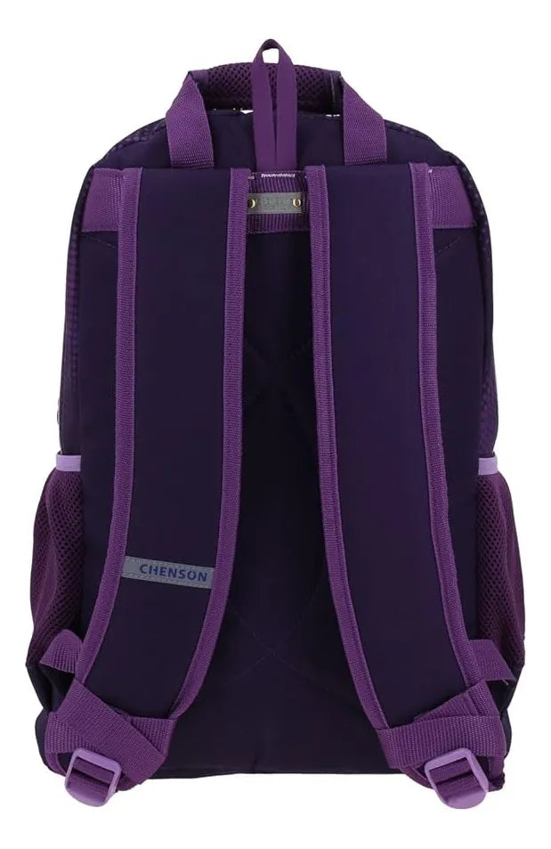 Disney Descendants Primary Backpack and Pencil Case by Chenson, Dark Violet Print
