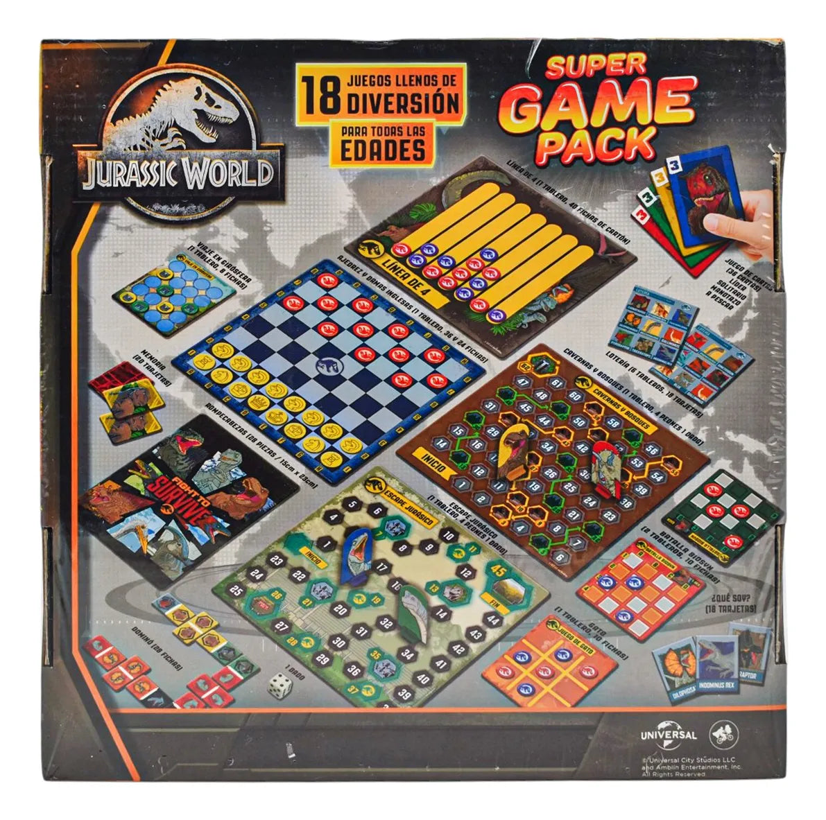 Trolls Y Jurassic World Game Pack Juegos De Mesa Novelty