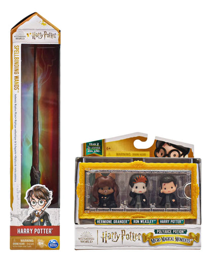 Harry Potter Pack Figuras Micro Y Varita Harry Spin Master