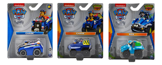 Paw Patrol Basico Y Dino Recue 3 Vehiculos Spin Master Chase Y Rex Multicolor