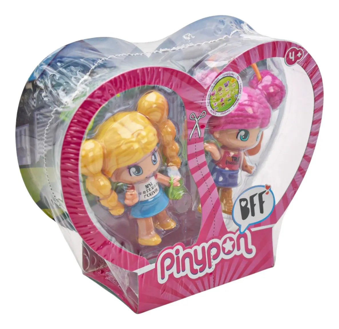 Pinypon Bff Pack 4 Muñecas 8cm Famosa